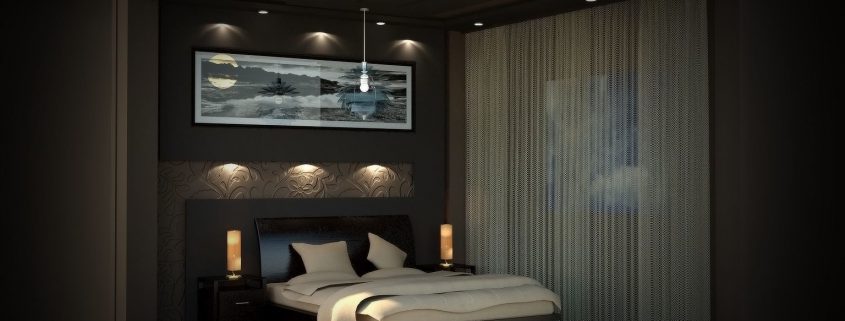 تصميم 3D لغرفة نوم